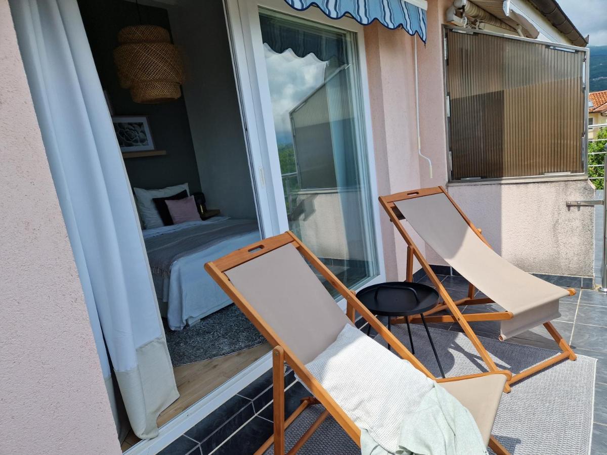 Dobreć Ferienwohnung Mit 180° Meerblick מראה חיצוני תמונה